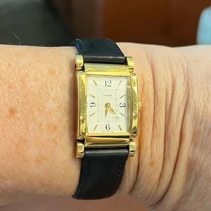 Vintage black and gold Coach Legacy watch